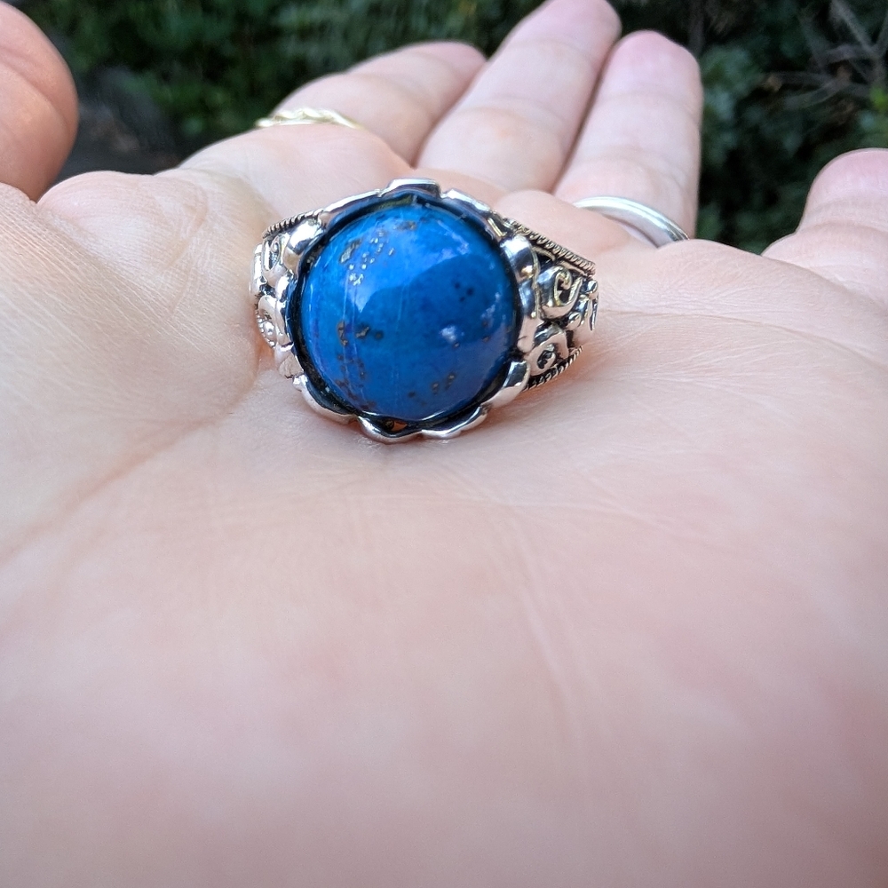 New Sterling Silver Lapis Ring - Picture 11 of 13